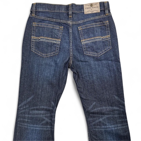 Cody James Straight Leg Blue Denim Jeans Western Rodeo Cowboy Mens 32x32 Zip Fly - Picture 6 of 14